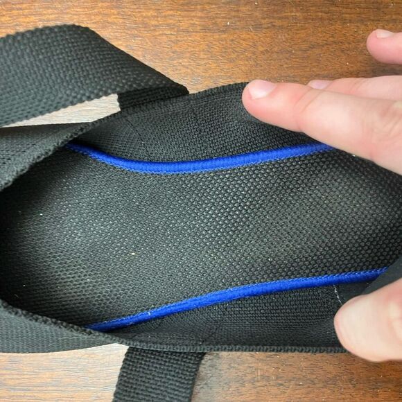 Black Flat Shoes 42 The Mary Jane Womens Pointed Bow Fabric Lightweight - Picture 4 of 6